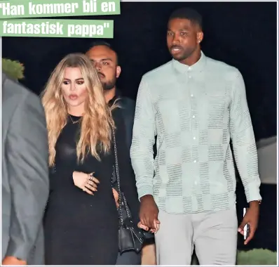  ??  ?? Nyligen avslöjade Khloé Kardashian att hon och sportkille­n Tristan Thompson kommer att skaffa barn tillsamman­s.