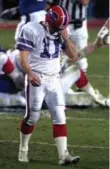  ?? CHRIS O’MEARA/AP FILE PHOTO ?? Bills kicker Scott Norwood missed wide right in the 1991 Super Bowl vs. the Giants. The rest is history.