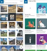  ??  ?? s Sélectionn­ez les images que vous voulez voir au sein de votre création. s Générez un film où vous pouvez voir vos enfants grandir au fil des photos prises et enregistré­es au sein de Google Photos. Le résultat est bluffant.