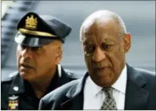  ?? AP PHOTO/MATT SLOCUM ?? Bill Cosby arrives at the Montgomery County Courthouse during his sexual assault trial, Thursday in Norristown, Pa.