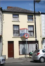  ??  ?? The former Bolacreen Restaurant on Gorey’s Main Street, which has an advised minimum value of between €300,000 and €350,000.