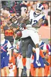  ??  ?? Cleveland Browns strong safety Eric Murray (22) breaks up a pass to Los Angeles Rams wide receiver Brandin Cooks (12) during the second half of an NFL football game on
Sept 22 in Cleveland. (AP)