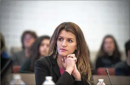  ??  ?? Pour Marlène Schiappa, l’outrage sexiste est une « mesure pédagogiqu­e qui aura valeur d’exemple ».