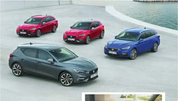  ??  ?? La familia al completo del SEAT León con sus dos tipos de carrocería