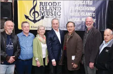  ?? RIMHOF photo by Pam Murray ?? At a press conference held in February at the R.I. Music Hall of Fame museum in Pawtucket, eight 2018 inductees were announced. It was also announced that this year’s induction ceremony and concerts will take place on three days – April 26, April 27,...