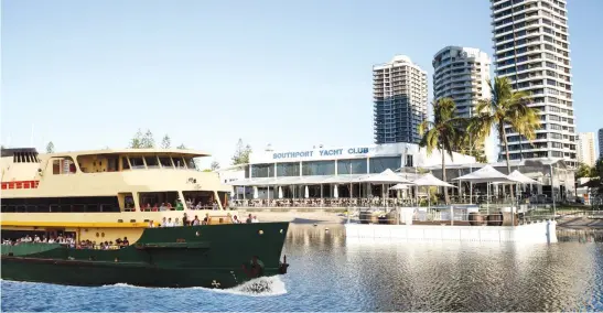  ?? Picture: DIGITALLY ENHANCED ?? A ferry service around tourism hotspots on Gold Coast waterways will help ease congestion on the roads.