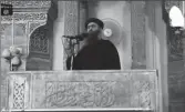  ??  ?? Al Baghdadi duke shpallur kalifatin në xhaminë al- Nur 3 vite më parë