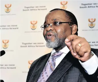  ??  ?? MINISTER of Mineral Resources and Energy Gwede Mantashe. | JAIRUS MMUTLE GCIS