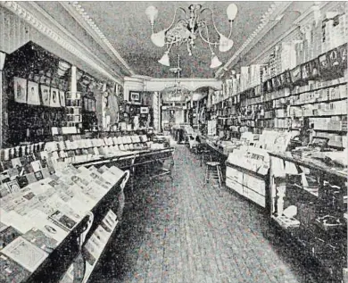  ??  ?? Interior view of Charles Nelles’ City Book Store, ca. 1906.