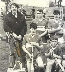  ??  ?? Mogues Bord na nÓg. Back row: Joe Foley (banisteoir), Brian Molloy, Seánie Colfer, Bernard Whelan, Malcolm Whelan, James Molloy, David Tweedy, Mark Nunan, Garrett Dunne. Front: Alan Molloy, Thomas Chapman, Paul Styles, Anslem O’Loughlin, Thomas...