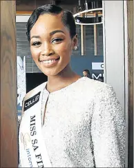  ??  ?? HOPEFUL: Thandokazi Mfundisi, left, and Thulisa Keyi from East London have been included among the top 12 finalists vying for the coveted crown of Miss SA 2018