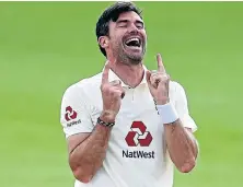  ??  ?? James Anderson took three wickets on Test return.