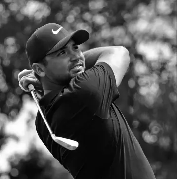  ?? ASSOCIATED PRESS ?? JASON DAY, of Australia, watches his tee shot on the sixth hole during the third round of the Wells Fargo Championsh­ip golf tournament at Quail Hollow Club in Charlotte, N.C., Saturday.