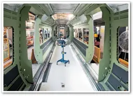  ?? NORTHERN. ?? Inside a CAF bodyshell. There are 43 electric multiple units and 55 diesel multiple units on order, with the first due in the UK next spring and all in the UK by December 2019.