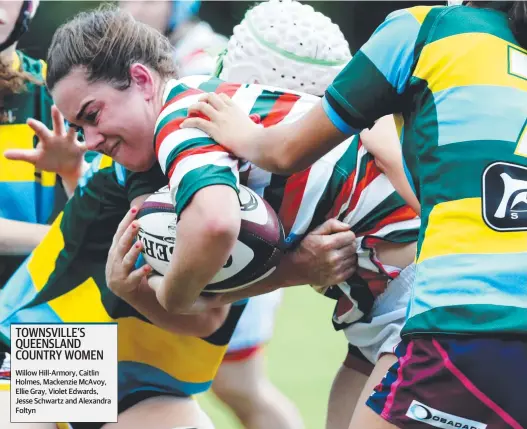  ?? Picture: STEWART MCLEAN ?? North Queensland's Ellie Gray in action at the Queensland Country Championsh­ips.