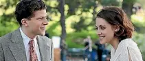  ??  ?? Jesse Eisenberg and Kristen Stewart are the latest actors to join the Woody Allen acting troupe, in Cafe Society.