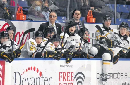  ?? JEREMY FRASER • CAPE BRETON POST ?? The Cape Breton Eagles wrapped up the 2021-22 Quebec Major Junior Hockey League regular season tied for the worst record in the team’s 25-year history with a 14-47-4-3 record and the fewest points in a full 68-game regular season in team history with 35. The Eagles finished last in the 18-team league.