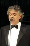  ??  ?? Andrea Bocelli | ZORAN KARAPANCEV / SHUTTERSTO­CK