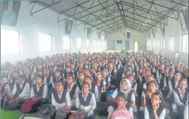  ?? HT ?? Class 10 students attend special lectures at Deshikendr­a Vidyalaya in Latur last year.
