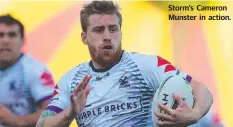  ??  ?? AAP Storm’s Cameron Munster in action.