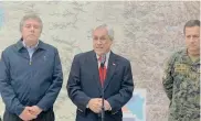  ??  ?? El presidente Piñera en el puesto de mando.