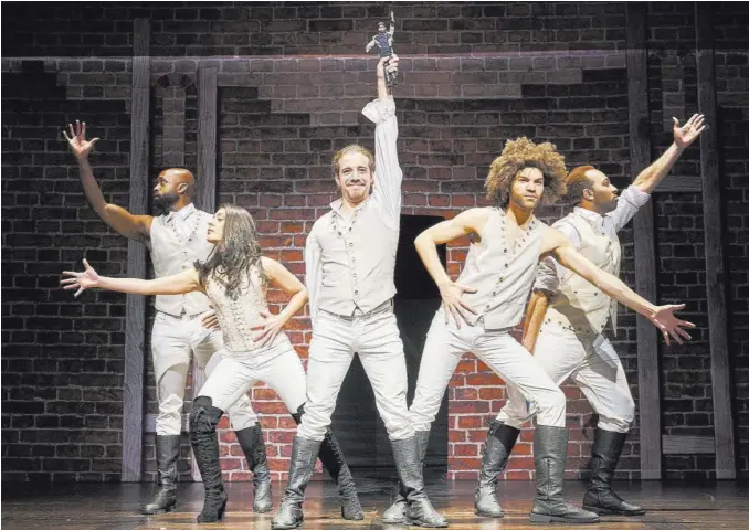  ?? Roger Mastroiann­i ?? After stand-alone production­s in New York, Chicago, Los Angeles and London, “Spamilton” is making Las Vegas the second stop on its first national tour.