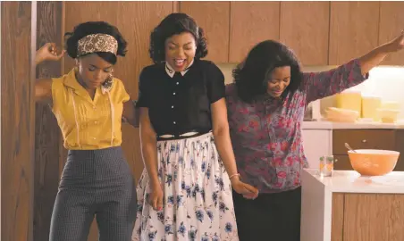  ??  ?? Breaking barriers: From left, Janelle Monáe, Taraji P. Henson, and Octavia Spencer