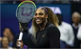  ??  ?? Serena Williams challenges for the 24th major of her career against Bianca Andreescu. Photograph: TPN/Getty Images
