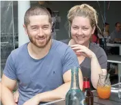  ??  ?? After moving to Longwarry from Mt Martha only two months ago, Ben Lee and Sophie Tate didn’t hesitate to get out on the weekend and try a local dining experience at Middels in Drouin.