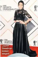  ??  ?? Lauren Steadman looked elegant