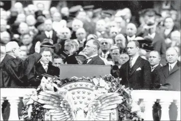  ?? Hulton Deutsch Corbis via Getty Images ?? In 1936, Franklin Delano Roosevelt was bitterly attacked as a socialist by former ally Al Smith. Today, the “socialist” label is still used as a slur, even though it’s not true by a long shot.