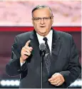  ??  ?? Joseph Arpaio faced up to six months in jail until he was pardoned by Donald Trump