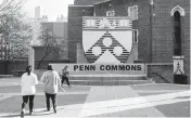  ?? MICHELLE GUSTAFSON Bloomberg ?? Students on the University of Pennsylvan­ia campus in Philadelph­ia on Dec. 8, 2023.