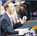  ??  ?? In this file photo, Facebook CEO Mark Zuckerberg testifies before a joint hearing of the Commerce and Judiciary Committees on Capitol Hill in Washington. Zuckerberg plans to throw his support behind internatio­nal reforms that would require Silicon Valley tech giants to pay more tax in Europe. (AP)