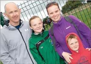  ?? PHOTOS BY PAUL MESSITT ?? Charlie, Catherine, Andrew and Aoife Mitchell at the Children’s Day at Sharpeshil­l.