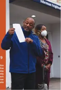  ?? ?? Civil rights activist Najee Ali and Justice for Murdered Children Executive Director Lawanda Hawkins at a press conference at Toberman Community Center. They both expressed concern over the hiring of controvers­ial former police Chief Sandra Spagnoli. Photo by Chris Villanueva