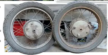  ??  ?? Wheels out: ready for rebuilding