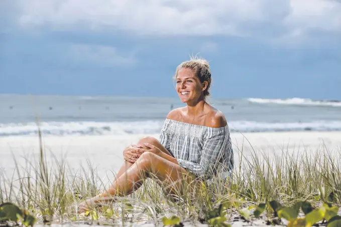  ?? Picture: JERAD WILLIAMS ?? Stephanie Gilmore says watching the Winter Olympics has inspired her to chase a spot on the Australian surfing team for the Tokyo Olympics in 2020.