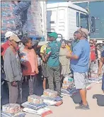  ?? ?? Food hampers and humanitari­an aid is being distribute­d to stranded communitie­s. Picture: Gift of the Givers