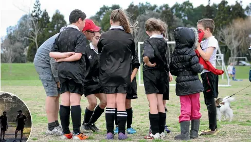  ??  ?? Eugene Bingham, seen here coaching the 10th grade Waitakere Thunderbir­ds team in 2012, says the loss of community sport is a blow we shouldn’t underestim­ate. Left, events such as parkrun are more than just sports – they’re a chance to catch up with people you might otherwise never cross paths with.