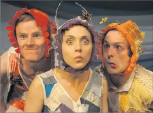  ??  ?? The cast of ‘Human Child’ which is coming to the Mermaid in Bray.