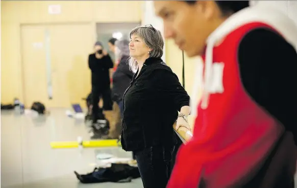  ?? JOHN LAUENER ?? Playwright and director Yvette Nolan directs A Soldier’s Tale with Signal Theatre. Nolan was born to an Irish father and an Algonquin mother, and identifies as Indigenous.