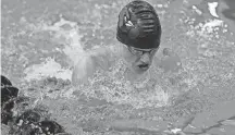  ?? JOSEPH SCHELLER/COLUMBUS DISPATCH ?? St. Charles’ Austin Carpenter owns the state’s top times in the 100 breaststro­ke, 200 freestyle and 200 individual medley in Division I boys competitio­n this season.