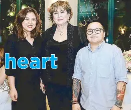  ??  ?? …and with FDCP head Liza Diño and husband Ice Seguerra