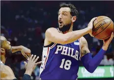  ??  ?? Comunque protagonis­ta Belinelli nel ko dei Sixers con Miami in gara 2