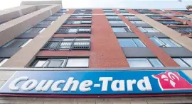 ?? GRAHAM HUGHES, CP ?? A Couche-Tard convenienc­e store in a Montreal apartment building.