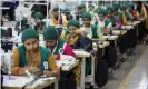  ??  ?? Trainees at a garment factory near Dhaka, Bangladesh, in April. Photograph: AM Ahad/ AP