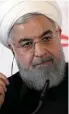  ??  ?? Iranian President Hassan Rouhani