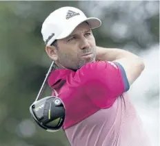  ?? MATTHIAS SCHRADER/THE ASSOCIATED PRESS ?? Sergio Garcia tees off during the final round of the German Open golf tournament in Eichenried near Munich, Germany, on June 25.