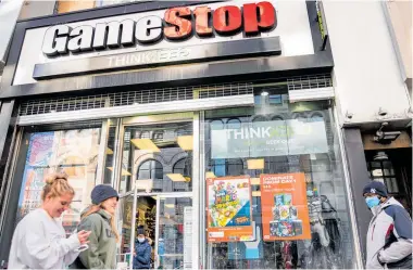  ?? Photo / AP ?? The GameStop frenzy will go down as the 21st century equivalent of the Dutch Tulip Mania.